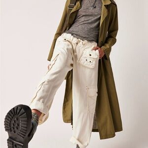 Free people Tahiti cargo pant tofu small